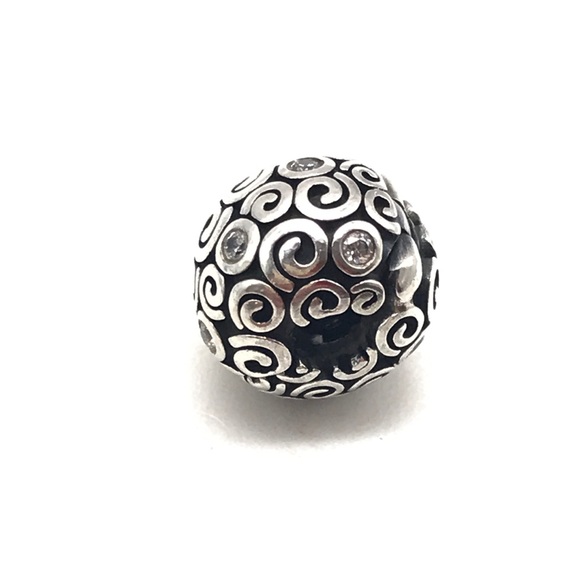 Pandora CZ Wind Swirls Charm - Picture 2 of 5